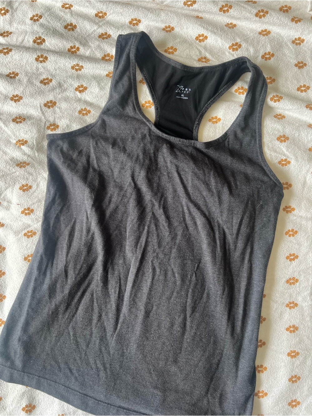 Women’s Black Racerback Tank Top - Stretch Everyday Basic